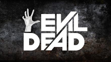 Grunge typography evil dead movie posters background wallpaper