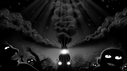 Horror dark trains terror artwork wallpaper