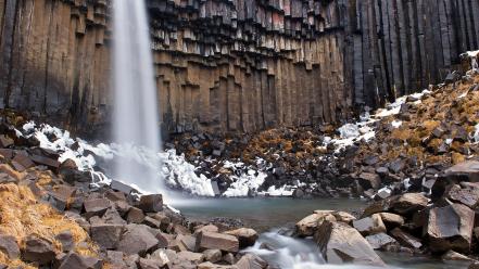Landscapes nature national geographic iceland waterfalls rock formations wallpaper