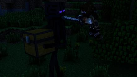 Minecraft enderman wallpaper