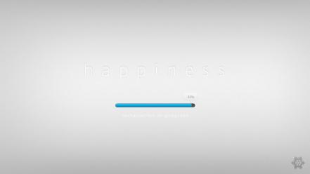 Minimalistic typography happiness simple background wallpaper