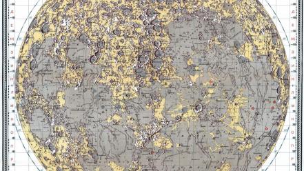 Moon solar system soviet atlas cartography wallpaper