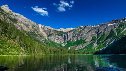 Mountains landscapes lakes skies wallpaper