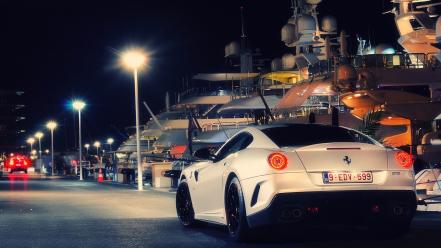 Streets night cars ferrari 599 gto wallpaper