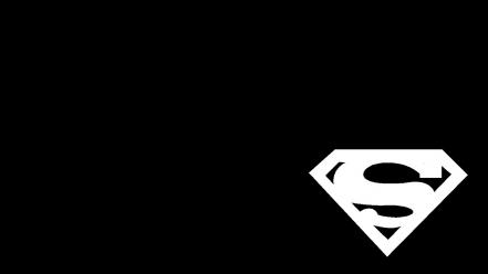 Superman superheroes symbol heroes logo black background wallpaper
