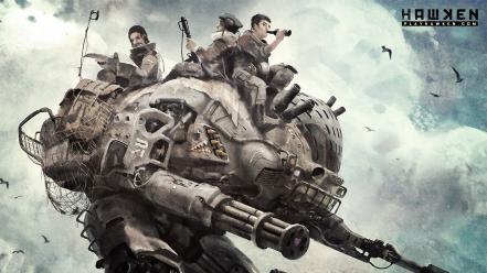 Video games robots mech hawken gatling wallpaper