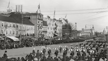 Vintage usa grayscale historical wallpaper