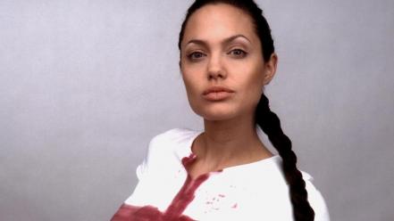 Angelina Jolie Bloody wallpaper