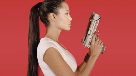 Angelina Jolie Weapon wallpaper