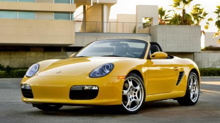 Boxster Yellow Front wallpaper