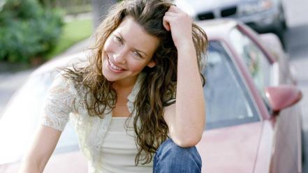 Evangeline Lilly Car wallpaper