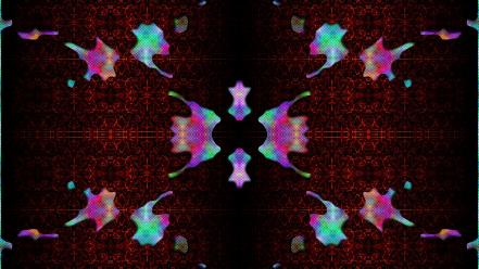 Lava psychedelic ink blot fractal art wallpaper