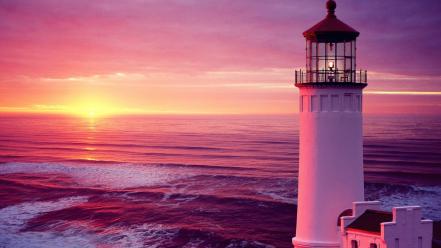 Lighthouses seascapes wallpaper