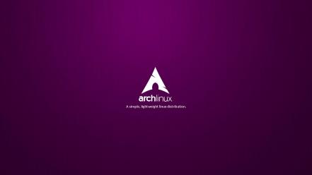 Linux arch purple background gnu/linux wallpaper
