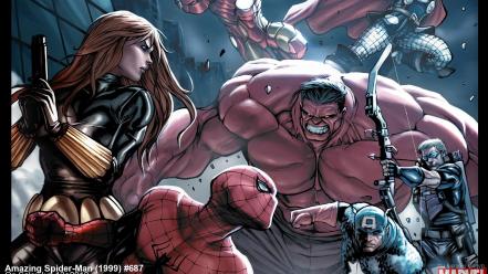 Marvel comics widescreen wallpaper