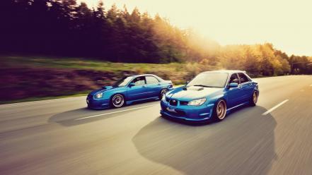 Sun cars subaru roads vehicles impreza wrx sti wallpaper