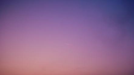 Sunset aircraft evening skies wallpaper