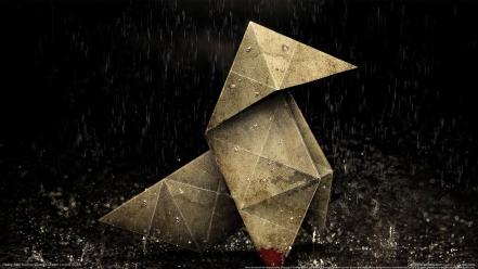 Video games origami heavy rain wallpaper