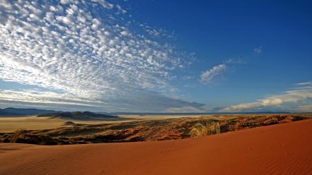 Clouds landscapes nature sand desert wallpaper