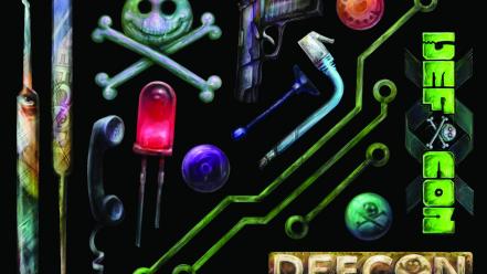 Hacking artwork defcon (hacking conference) stickers wallpaper