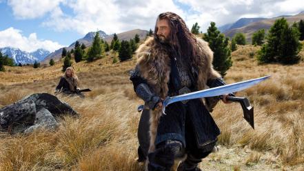 Hobbit middle-earth swords thorin oakenshield richard armitage wallpaper