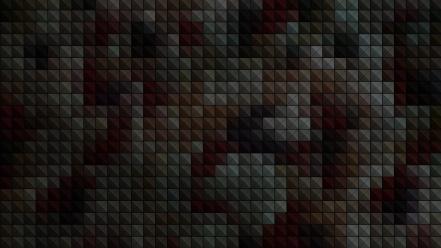 Minimalistic red gray pixels camouflage squares pixel dark wallpaper