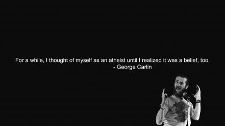 Text quotes men atheism george carlin wallpaper