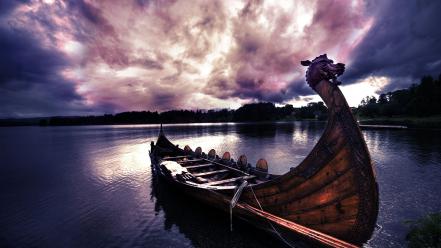 Vikings boats wallpaper