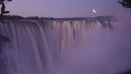 Zimbabwe victoria falls moonrise wallpaper