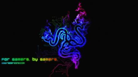 Abstract multicolor razer wallpaper