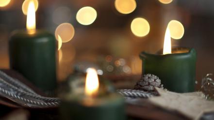 Christmas candles wallpaper