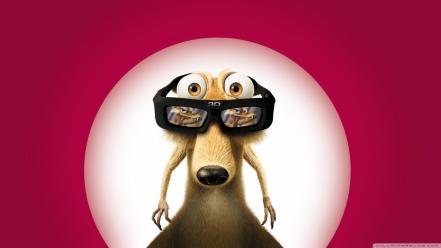 Movies ice age scrat hollywood 3d wallpaper