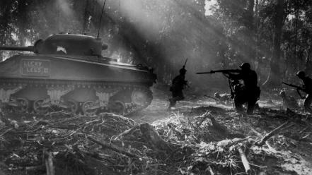 Soldiers guns old tanks viet nam roots wallpaper