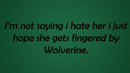 Text wolverine funny fingers wallpaper