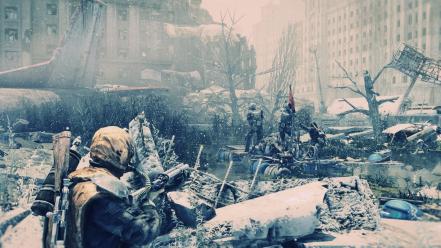 Video games guns weapons metro: last light wallpaper