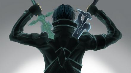 Boys swords black sword online kirigaya kazuto wallpaper
