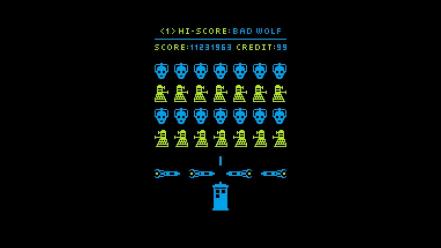 Dalek cybermen space invaders doctor who wallpaper