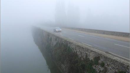 Fog mist roads photographers artwork james lapett wallpaper