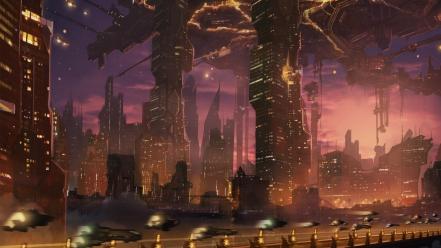 Futuristic future cities wallpaper