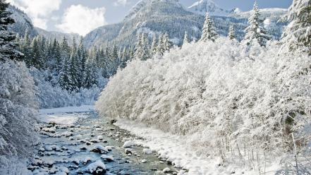 Ice landscapes nature winter snow wallpaper