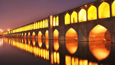 Iran isfahan 33 bridges wallpaper