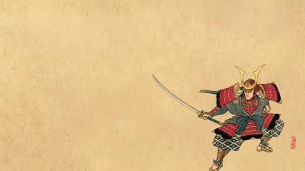 Katana samurai ukiyo-e wallpaper
