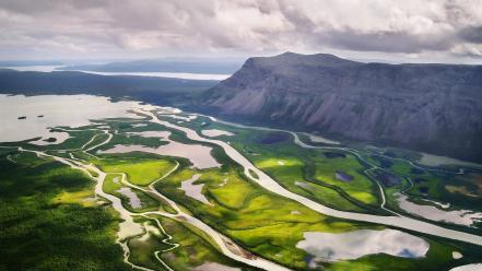 Landscapes sweden valley rivers wallpaper