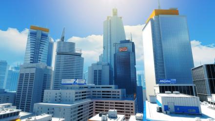 Mirrors edge buildings wallpaper