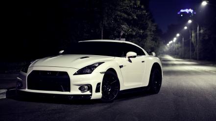 Night cars nissan r35 gt-r gtr gtr35 wallpaper