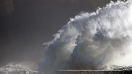 Ocean nature waves storm wallpaper