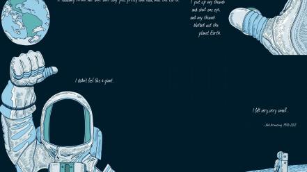 Outer space quotes earth astronauts neil armstrong wallpaper
