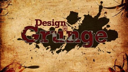 Abstract yellow orange grunge design funny wallpaper