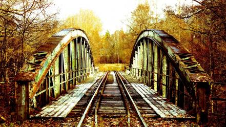 Bridges abandoned bro autumn wallpaper
