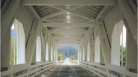 Bridges interior covered bridge lynn wallpaper